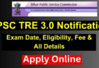 Bpsc Tre 3.0 Notification